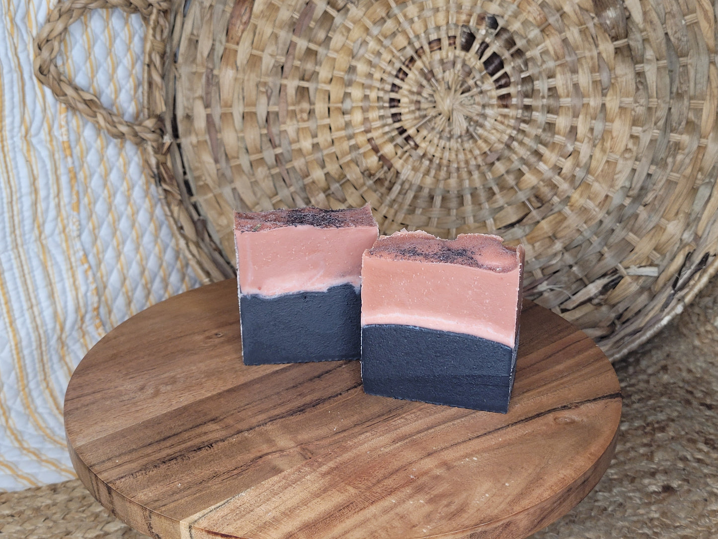 Activated Charcoal and Rose Kailon Clay Soap